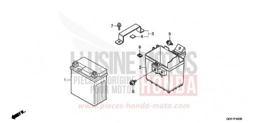BATTERIE (NSC50/MPD/WH) NSC50MPDC de 2012